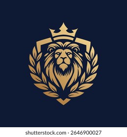 Logo Royal Balance. Combining the strength of a lion, the royalty of a crown, and the peace of nature in a perfect emblem.
