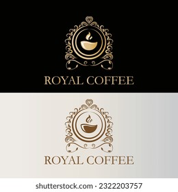 Logo for a royal coffee company