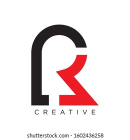 logo rr initial abstract design vector