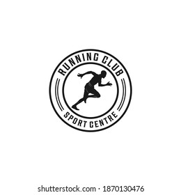 logo for a runner team or running sport on a white background