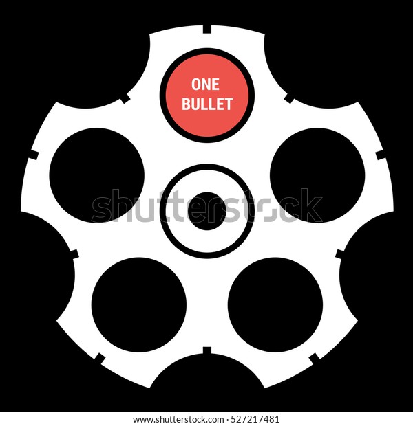 Logo Russian Roulette Style Russian Roulette Stock Vector Royalty Free