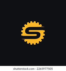 Logo S gear Abstract can editable and resize