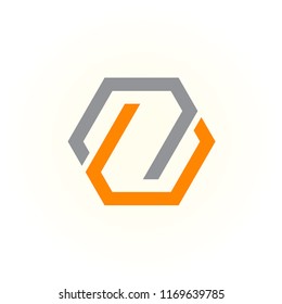 logo S hexagon vector abstract. icon S template. alphabet symbol illustrator EPS 10