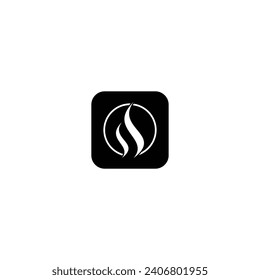 Logo s initial s design fire vektor illustration