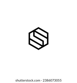 Logo s initial s design sosial management partners