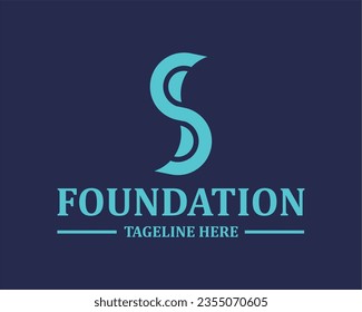 Logo S initial S simple design letter 
