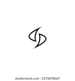 Logo s initial s simply concept company name brand