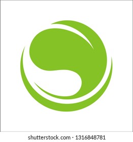 logo S leaf abstract