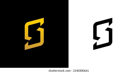 Plantilla de vectores monograma de diseño de carta Logo S