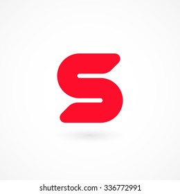 Logo S letter. Isolated on white background. Vector illustration, eps 10.