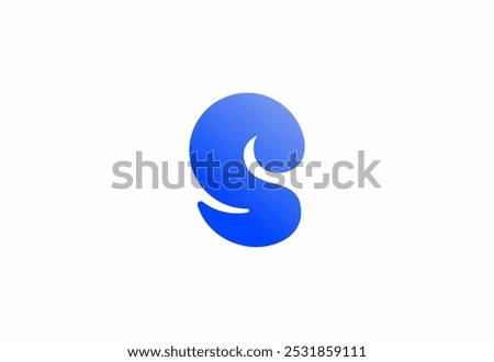 Logo S unique trendy and smooth