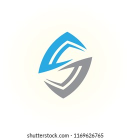 logo S vector abstract. icon S template. alphabet symbol illustrator EPS 10