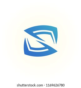 logo S vector abstract. icon S template. alphabet symbol illustrator EPS 10