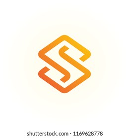 logo S vector abstract. icon S template. alphabet symbol illustrator EPS 10