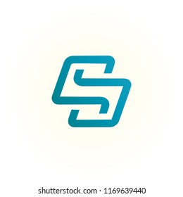 logo S vector abstract. icon S template. alphabet symbol illustrator EPS 10