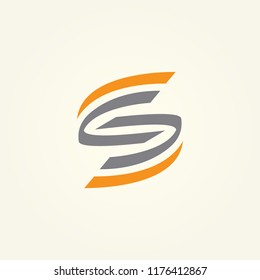 logo S vector abstract. icon S template. alphabet symbol illustrator EPS 10
