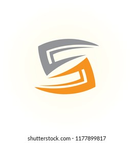 logo S vector abstract. icon S template. alphabet symbol illustrator EPS 10
