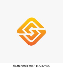 logo S vector abstract. icon S template. alphabet symbol illustrator EPS 10
