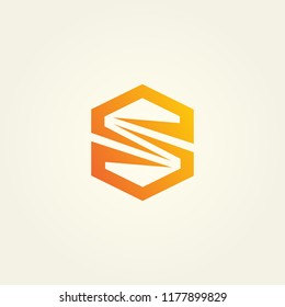 logo S vector abstract. icon S template. alphabet symbol illustrator EPS 10