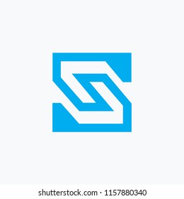logo S vector, alphabet icon illustrator EPS 10