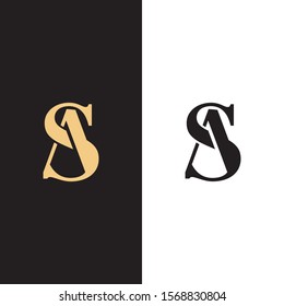 Logo Sa Initial Design Vector Luxury Stock Vector (Royalty Free ...