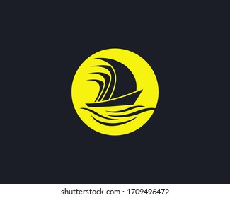 Logo Sailboat Stock Vector (Royalty Free) 1709496472 | Shutterstock