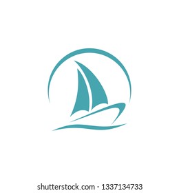 logo sailboat travel