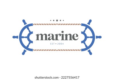 Logo for a sailor goods store or for a cruise ship.