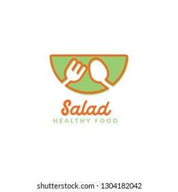 Logo Salad Restaurant vector icon