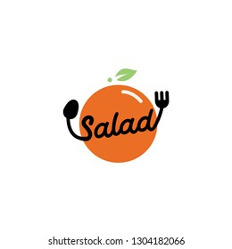 Logo Salad Restaurant vector icon