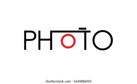 Logo Sample - Word Photo for Photography Typography