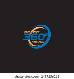 The logo says Boost 360 Media with orange and blue circles