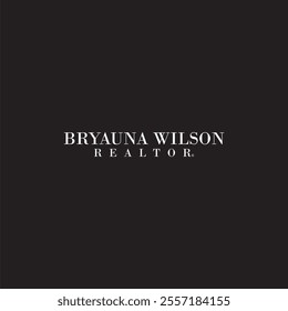 The logo says Bryauna Wilson Realtor in white and on a black background