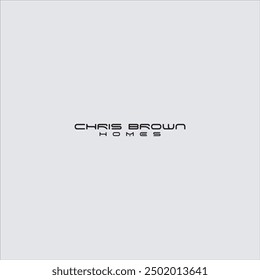 The logo says Chris Brown Homes in black and on a gray background