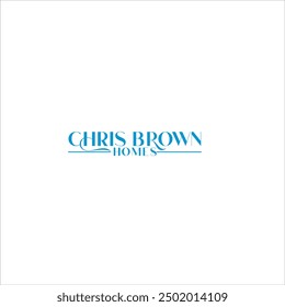 The logo says Chris Brown Homes in blue and on a white background