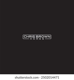 The logo says Chris Brown Homes in gray and on a black background