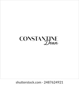 The logo says Constantine Dean in black and on a white background