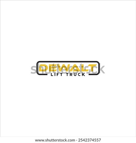 The logo says Dewalt in yellow and black