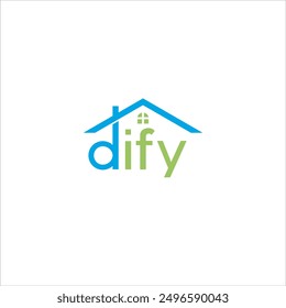 The logo says Dify with a blue and green house icon