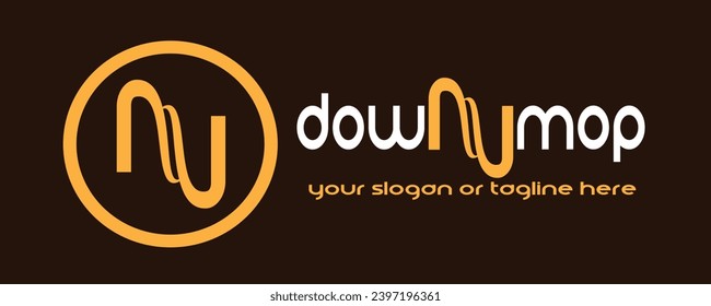 
The logo says downmop, if the writing is turned upside down it will read the same, namely downmop