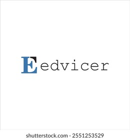 El logotipo dice Edvicer en azul y negro sobre un fondo blanco