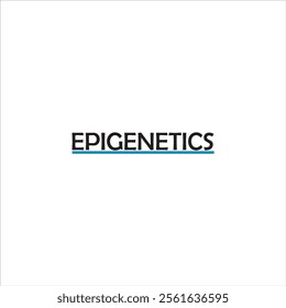 The logo says Epigenetics with blue and black lines on a white background