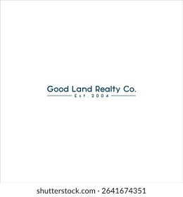 The logo says Good Land Realty in blue and on a white background.