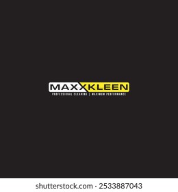 The logo says MaxxKleen in gradient silver and yellow on a black background