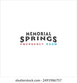 The logo says Memorial Springs in black, blue and red
