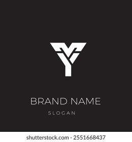 The logo says MY on a black background, perfect for a trademark, business or anything else