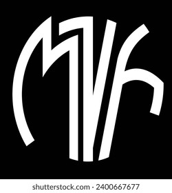El logo dice MYF, en forma de círculo con una combinación de blanco y negro
