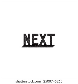 El logotipo dice NEXT en negro y sobre un fondo blanco