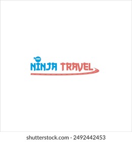 The logo says Ninja Travel with a highway icon and a blue and red ninja head