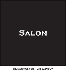 The logo says Salon in silver and on a black background